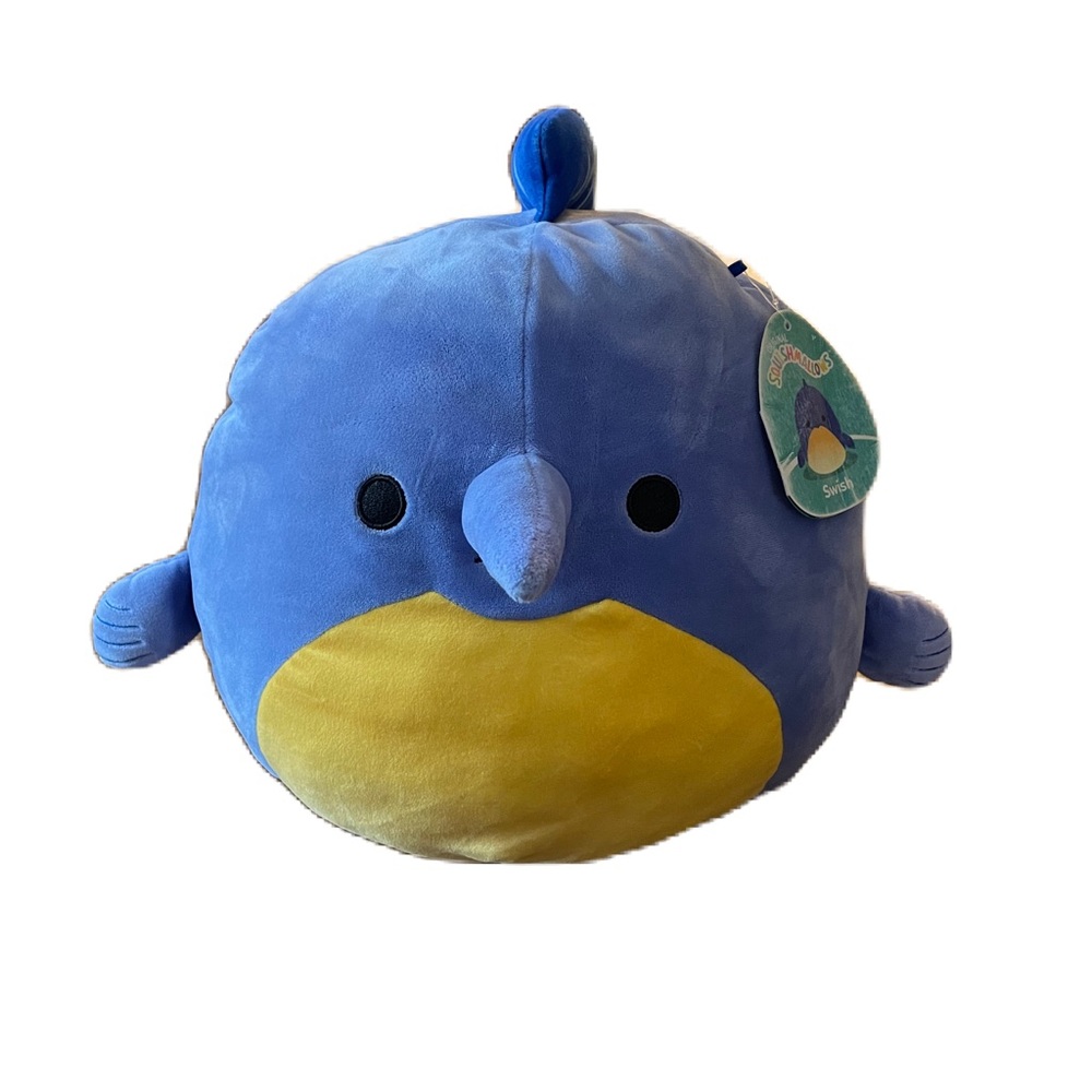 Squishmallows 12" Swish Swordfish Marlin Blue Yellow Belly Sea Life Plush